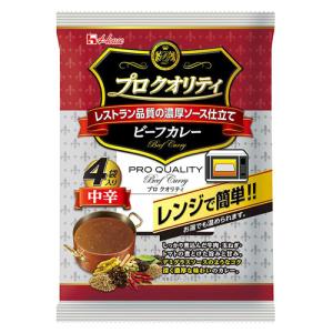 ハウス食品 ハウス プロ クオリティ ビーフカレー 中辛 4袋×12個入(6個