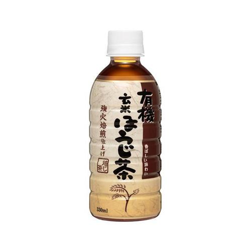 【2ケース】盛田　ハイピース　有機玄米ほうじ茶　３３０ｍｌ×24本×2箱　合計48本