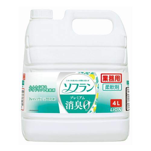 ライオン　ソフランプレミアム消臭　フレッシュグリーンアロマ　4L×3本