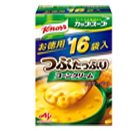 味の素　「クノール　カップスープ」つぶたっぷりコーンクリーム（１６袋入）　257.6g×12袋