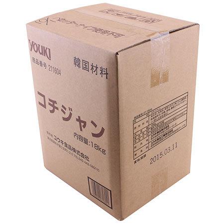 YOUKI（ユウキ食品）　コチジャン（ＢＩＢ容器入り）　18kg×1箱
