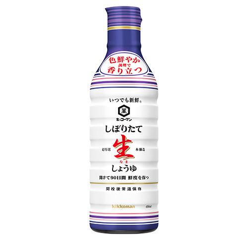 キッコーマン　いつでも新鮮しぼりたて生しょうゆ　450ml×12本