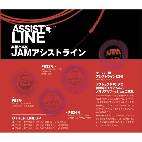 シーフロアコントロール　ASSIST LINE　JAMアシストライン　PE24　Fluoro2.25...