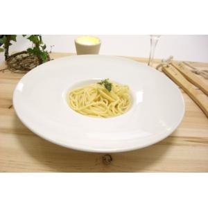 洋食器 パスタ皿 リム 中皿 24.5cm 白い食器 日本製 美濃焼 エクシブ