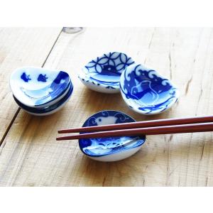 箸置き 10個までクロネコDM便で送料164円  千鳥 染付け