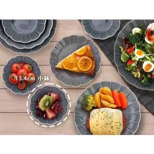 食器 小鉢 おしゃれ お花 グレー 13.4c...の詳細画像3