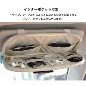 サンバイザーポケット 車用 収納バッグ 多機能...の詳細画像4