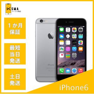 バッテリー新品同様(100％) iPhone6 16GB au版 SpaceGray｜k-sma