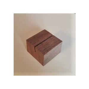 木のカード立て ウォールナット角(木製)サインホ...の商品画像