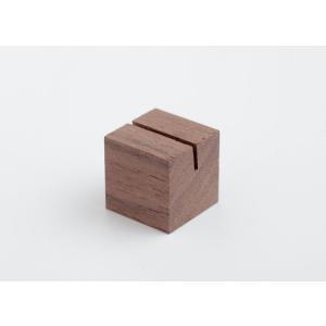 ミニキューブスタンド(ウォールナット)木製カード...の商品画像