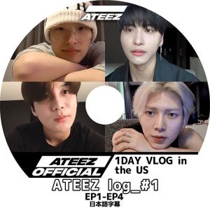 K-POP DVD/ ATEEZ LOG #1 (EP1-EP4) 1DAY VLOG IN THE US (日本語字幕あり)/ ATEEZ エーティー ATEEZ KPOP DVD｜k-styleshop