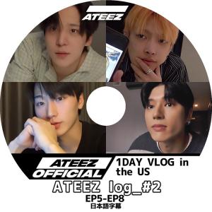 K-POP DVD/ ATEEZ LOG #2 (EP5-EP8) 1DAY VLOG IN THE US (日本語字幕あり)/ ATEEZ エーティー ATEEZ KPOP DVD｜k-styleshop