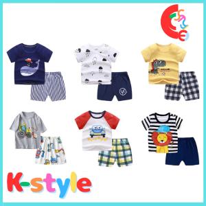 ベビー服 上下セット セットアップ Tシャツ 70 80 90 半袖 男の子 女の子 半ズボン 秋 夏 春｜K-style ショップ