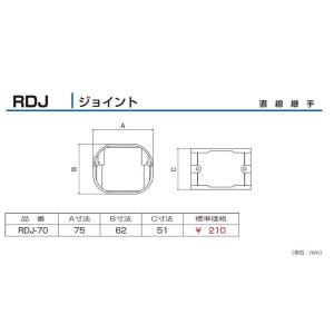 バクマ工業RDJ-70 ジョイント直線継手10...の詳細画像1