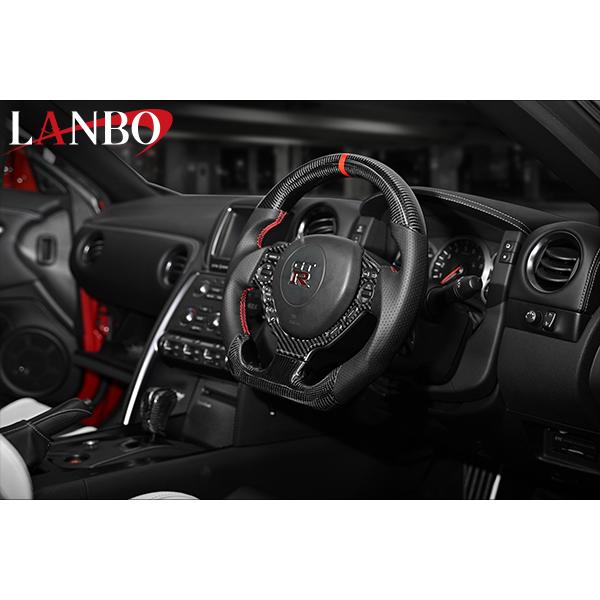 プレミアムスポーツ ステアリング GT-R［R35 前期/中期］ ウェットカーボン×リアルパンチング...
