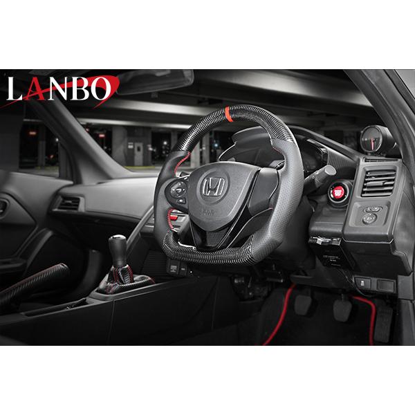 プレミアムスポーツ ステアリング S660［JW5］ウェットカーボン×リアルパンチングレザー [CB...