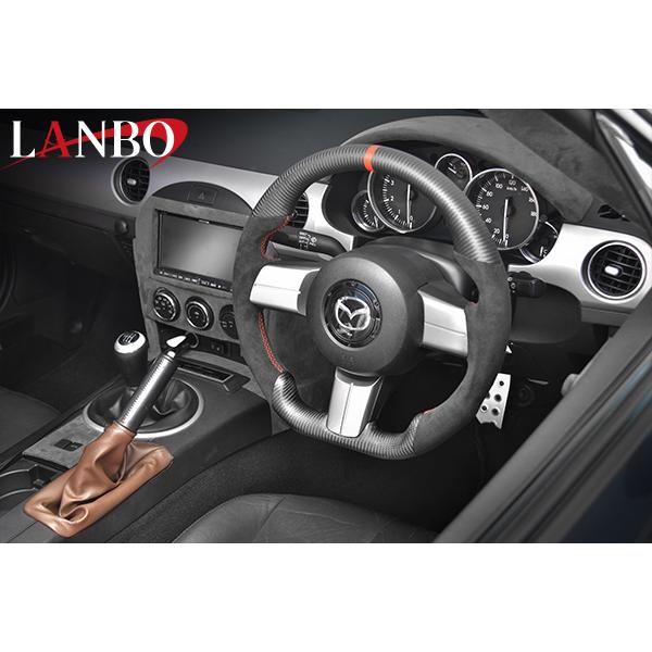 プレミアムスポーツ ステアリング MAZDA ロードスター マッドカーボン×アルカンターラ ［NCE...