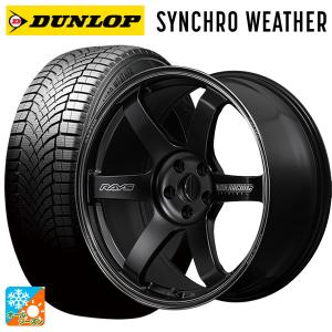 トヨタ アルファード(30系)用 245/40R19 98W XL ダンロップ シンクロウェザー ボルクレーシング TE37サーガ S-プラス ブラッ