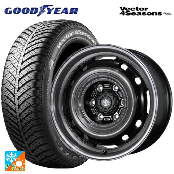 165/70R14 81S オールシーズンタイヤホイールセット グッドイヤー ベクターフォーシーズン...