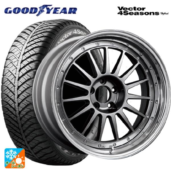 送料無料 オールシーズンタイヤホイールセット 215/45R18 89H グッドイヤー ベクターフォ...