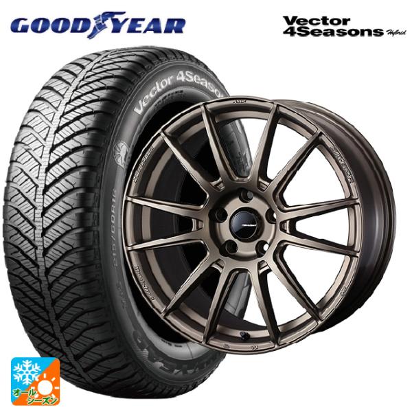 送料無料 オールシーズンタイヤホイールセット 225/45R18 91H グッドイヤー ベクターフォ...