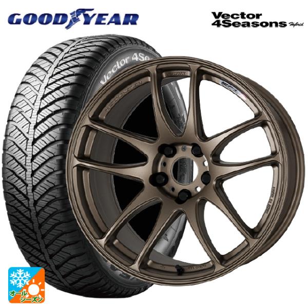 送料無料 オールシーズンタイヤホイールセット 225/40R18 92H XL グッドイヤー ベクタ...
