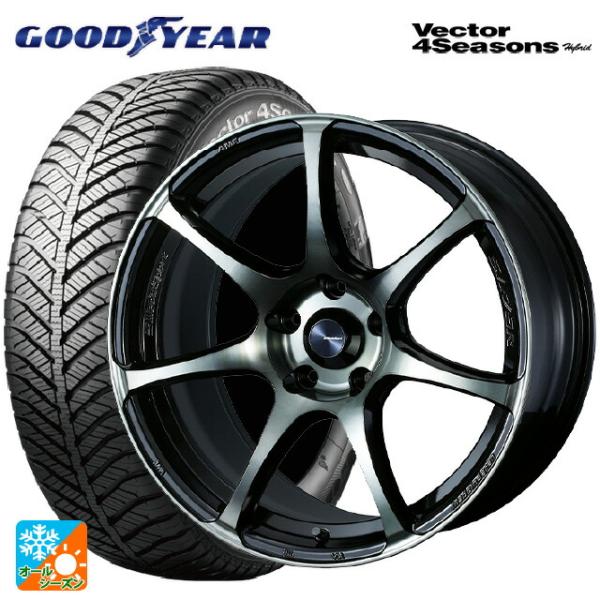 送料無料 オールシーズンタイヤホイールセット 225/40R18 92H XL グッドイヤー ベクタ...