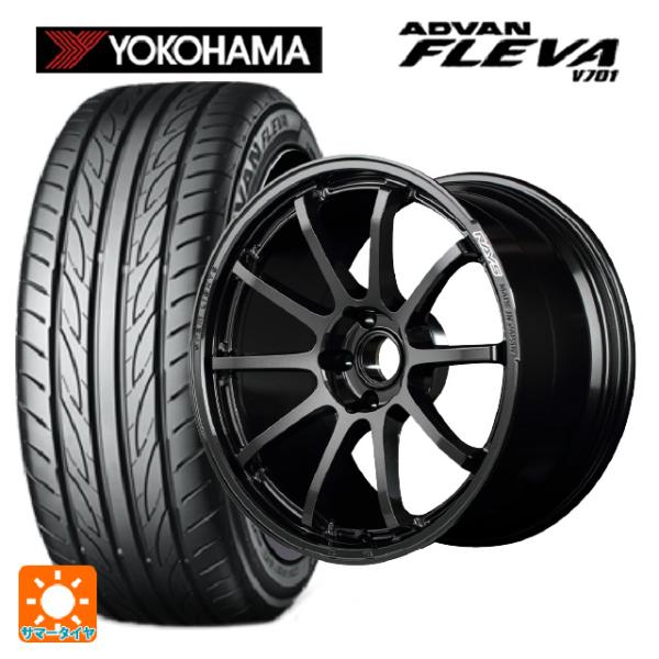 215/55R17 94W サマータイヤホイールセット ヨコハマ アドバン フレバ V701 レイズ...