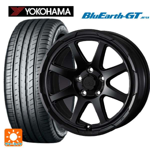 195/55R16 87V サマータイヤホイールセット ヨコハマ ブルーアースGT AE51 ウェッ...