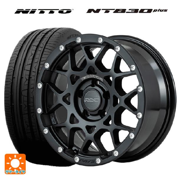 215/55R17 98W サマータイヤホイールセット ニットー NT830 プラス レイズ チーム...