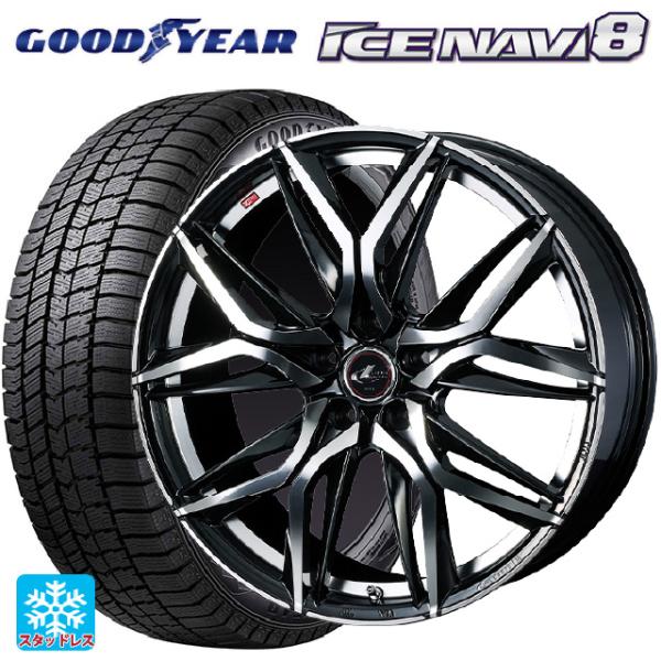 225/55R18 98Q スタッドレスタイヤホイールセット グッドイヤー アイスナビ8 ウェッズ ...