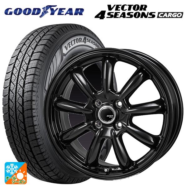 送料無料 オールシーズンタイヤホイールセット 145/80R12 80/78N グッドイヤー ベクタ...