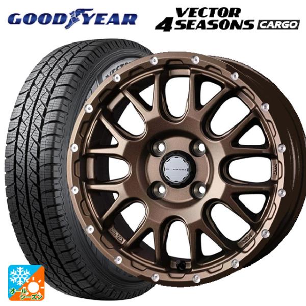 145/80R12 80/78N オールシーズンタイヤホイールセット グッドイヤー ベクターフォーシ...