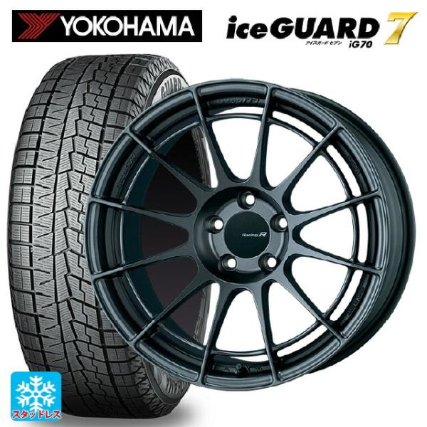 225/55R18 98Q スタッドレスタイヤホイールセット ヨコハマ アイスガード7(IG70) ...