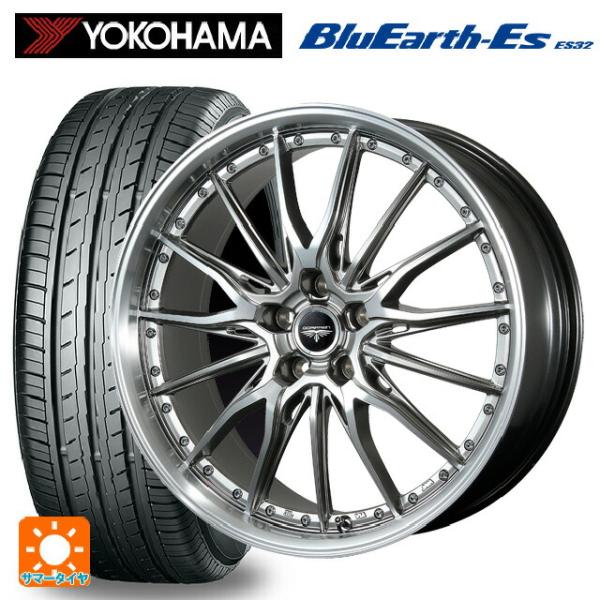 送料無料 サマータイヤホイールセット 195/60R17 90H ヨコハマ ブルーアースEs ES3...