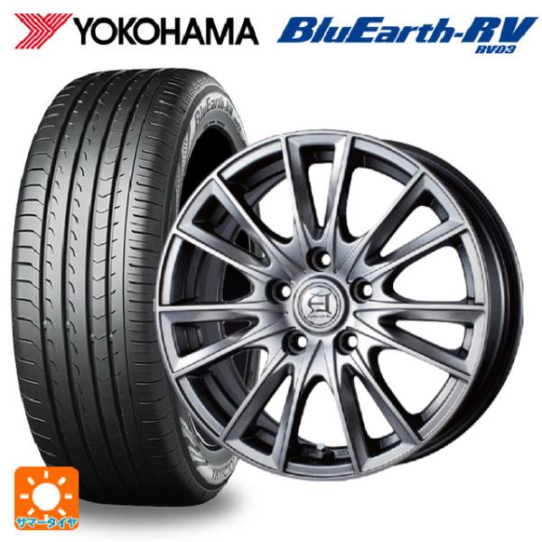 195/60R16 89V サマータイヤホイールセット ヨコハマ ブルーアース RV03 テクノピア...