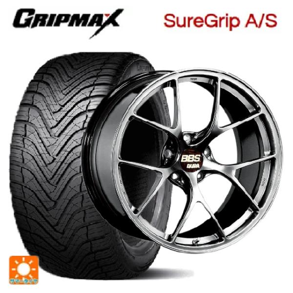 送料無料 オールシーズンタイヤホイールセット 225/45R19 96W XL グリップマックス シ...