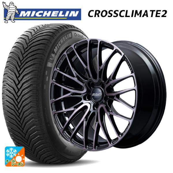 送料無料 オールシーズンタイヤホイールセット 225/60R18 104W XL ミシュラン クロス...