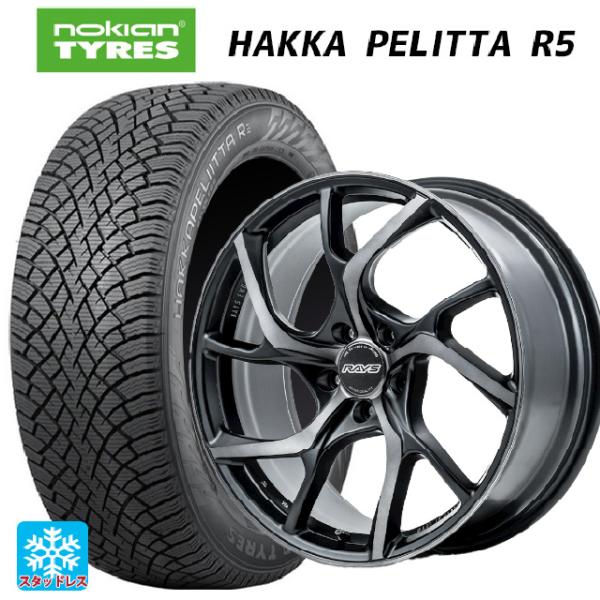 送料無料 スタッドレスタイヤホイールセット 245/45R19 102T XL ノキアン ハッカペリ...