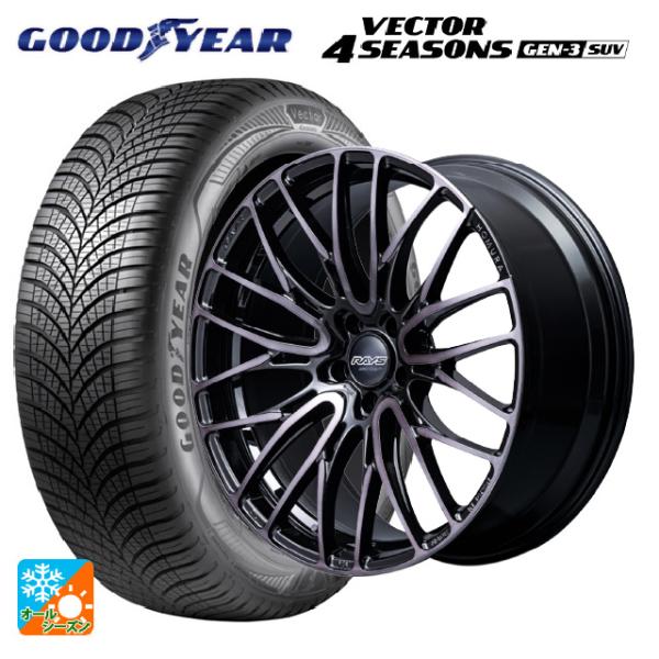 送料無料 オールシーズンタイヤホイールセット 235/65R18 110V XL グッドイヤー ベク...
