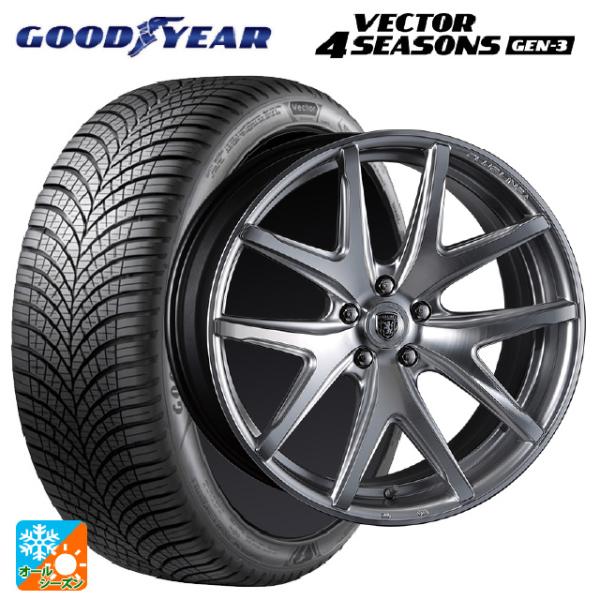 送料無料 オールシーズンタイヤホイールセット 245/40R19 98Y XL グッドイヤー ベクタ...