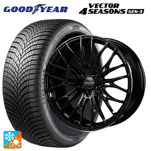 送料無料 オールシーズンタイヤホイールセット 225/55R18 102W XL グッドイヤー ベク...