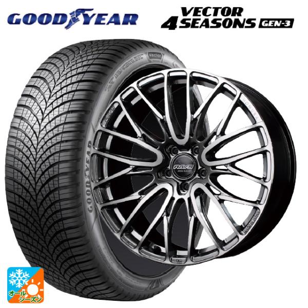 送料無料 オールシーズンタイヤホイールセット 245/45R18 100Y XL グッドイヤー ベク...