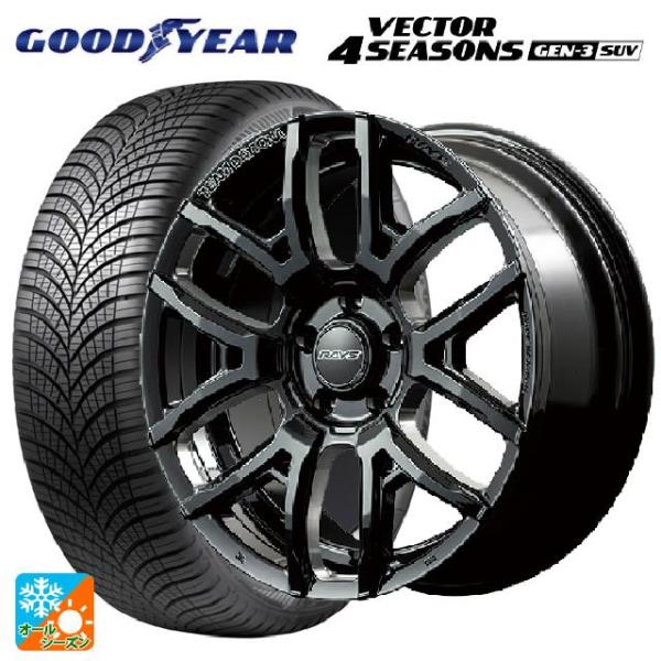 225/60R18 104W XL オールシーズンタイヤホイールセット グッドイヤー ベクターフォー...