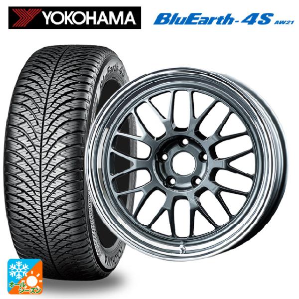 送料無料 オールシーズンタイヤホイールセット 225/50R18 99W XL ヨコハマ ブルーアー...
