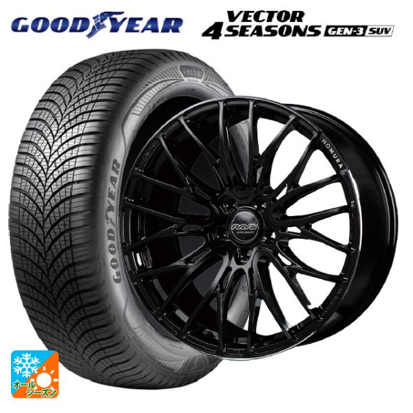 送料無料 オールシーズンタイヤホイールセット 235/60R18 107W XL グッドイヤー ベク...