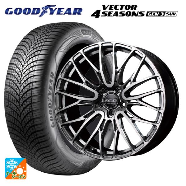 送料無料 オールシーズンタイヤホイールセット 235/60R18 107W XL グッドイヤー ベク...