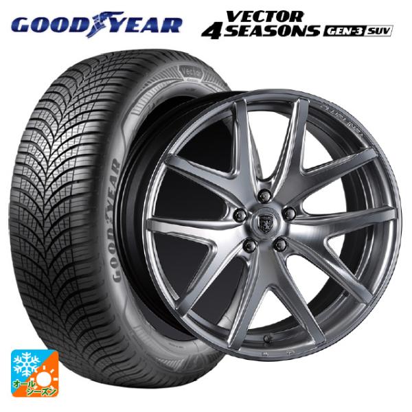 在庫有 送料無料 オールシーズンタイヤホイールセット 2023年製 235/55R19 105W X...
