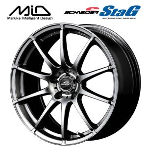 マルカサービス シュナイダー スタッグ メタリックグレー 18×7 48 5/114.3 ホイール1本