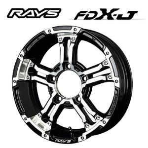 RAYS デイトナ FDX-J 16インチタイヤホイールセット RAYS RAYS TEAM DAYTONA FDX-J 16x5.5J 5/139.7 +0 DW ブラック